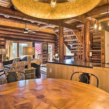 Classic Colorado Log Home With Mountain Views! Florissant Екстер'єр фото