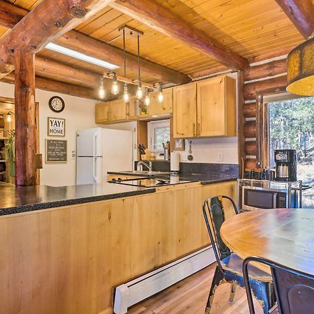 Classic Colorado Log Home With Mountain Views! Florissant Екстер'єр фото