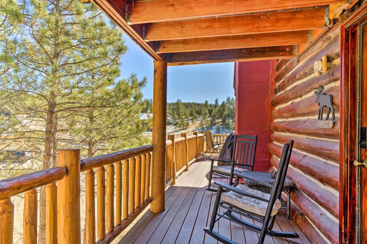 Classic Colorado Log Home With Mountain Views! Florissant Екстер'єр фото