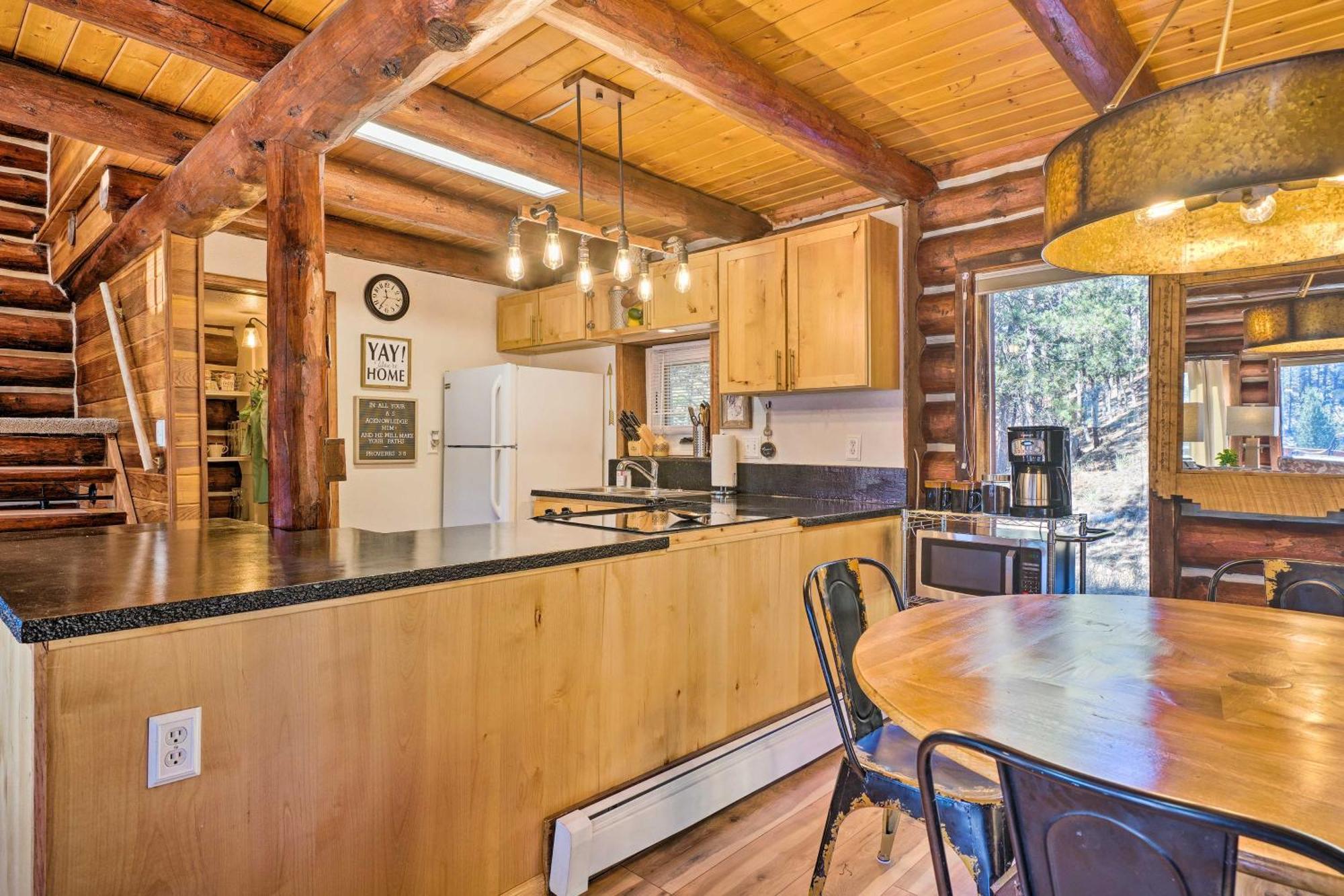 Classic Colorado Log Home With Mountain Views! Florissant Екстер'єр фото