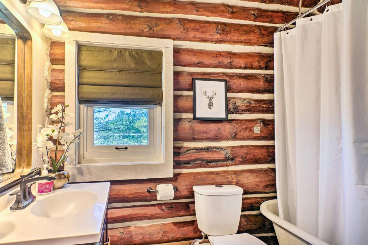 Classic Colorado Log Home With Mountain Views! Florissant Екстер'єр фото