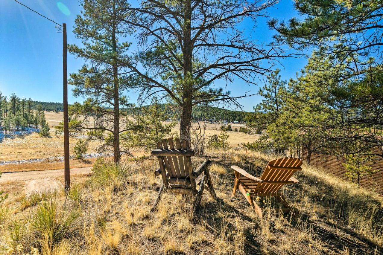 Classic Colorado Log Home With Mountain Views! Florissant Екстер'єр фото
