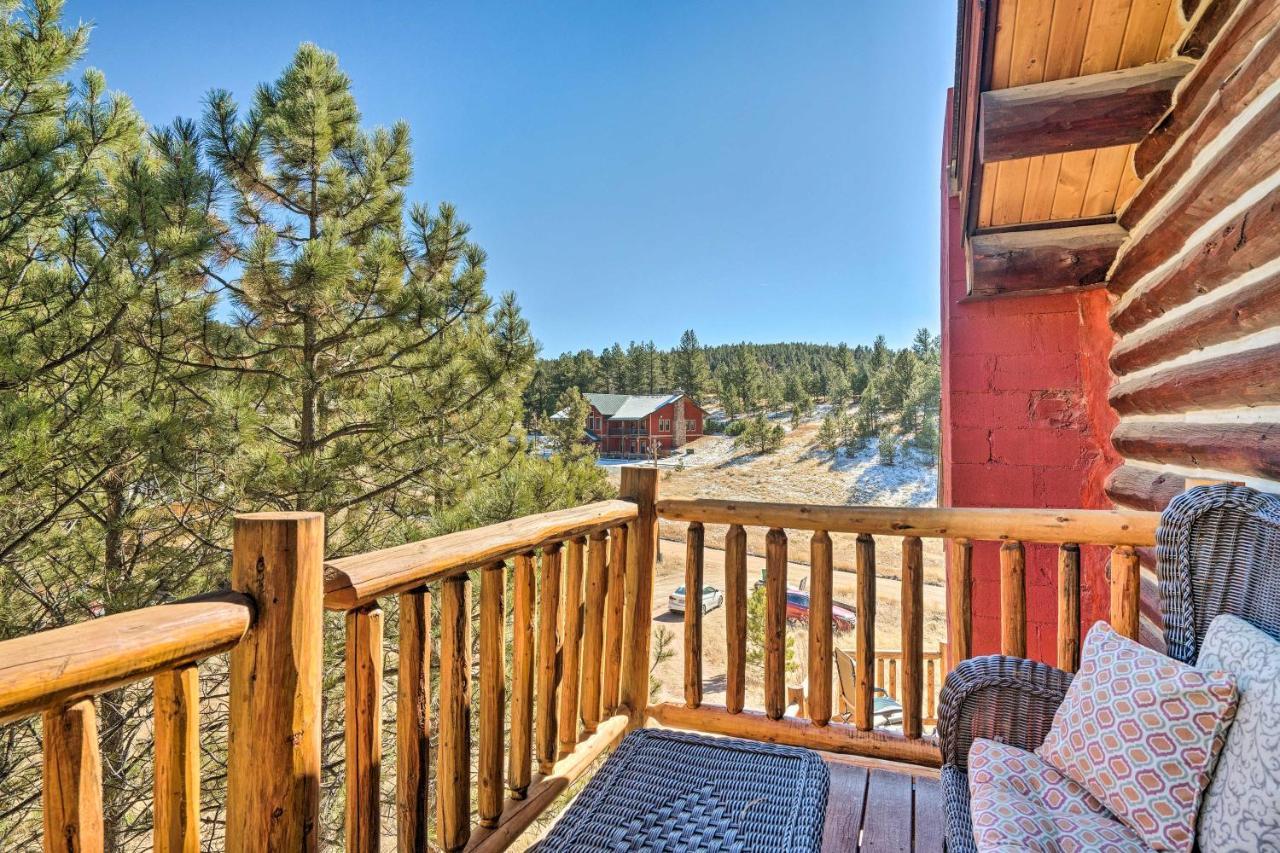 Classic Colorado Log Home With Mountain Views! Florissant Екстер'єр фото